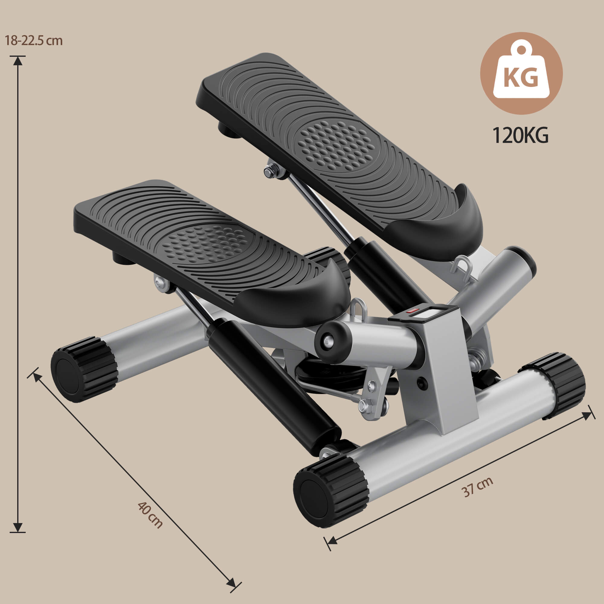 Sweetcrispy Mini Home Resistance Stepper for Indoor Fitness