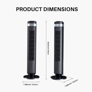 Sweetcrispy Quiet Bladeless Smart Tower Fan for Living Room