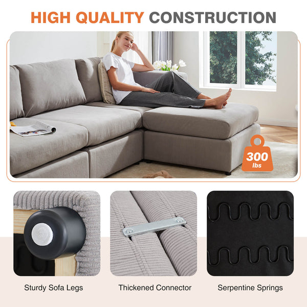 Sweetcrispy Convertible Combo Sofa Bed for Living Room