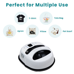 Sweetcrispy Portable Heat Press Machine 12x10.4" for Heat Transfer