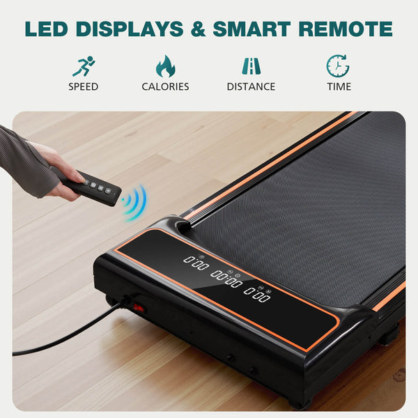 Sweetcrispy Portable Foldable Treadmill with Handrails