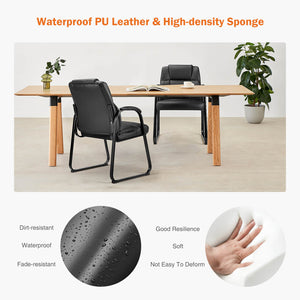 Sweetcrispy Reception Chair with Armrests for Meeting Rooms