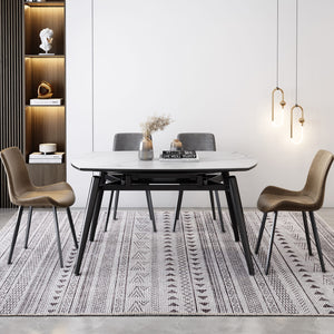 Sweetcrispy Luxury Weave Washable Area Rug for Bedroom Living Room