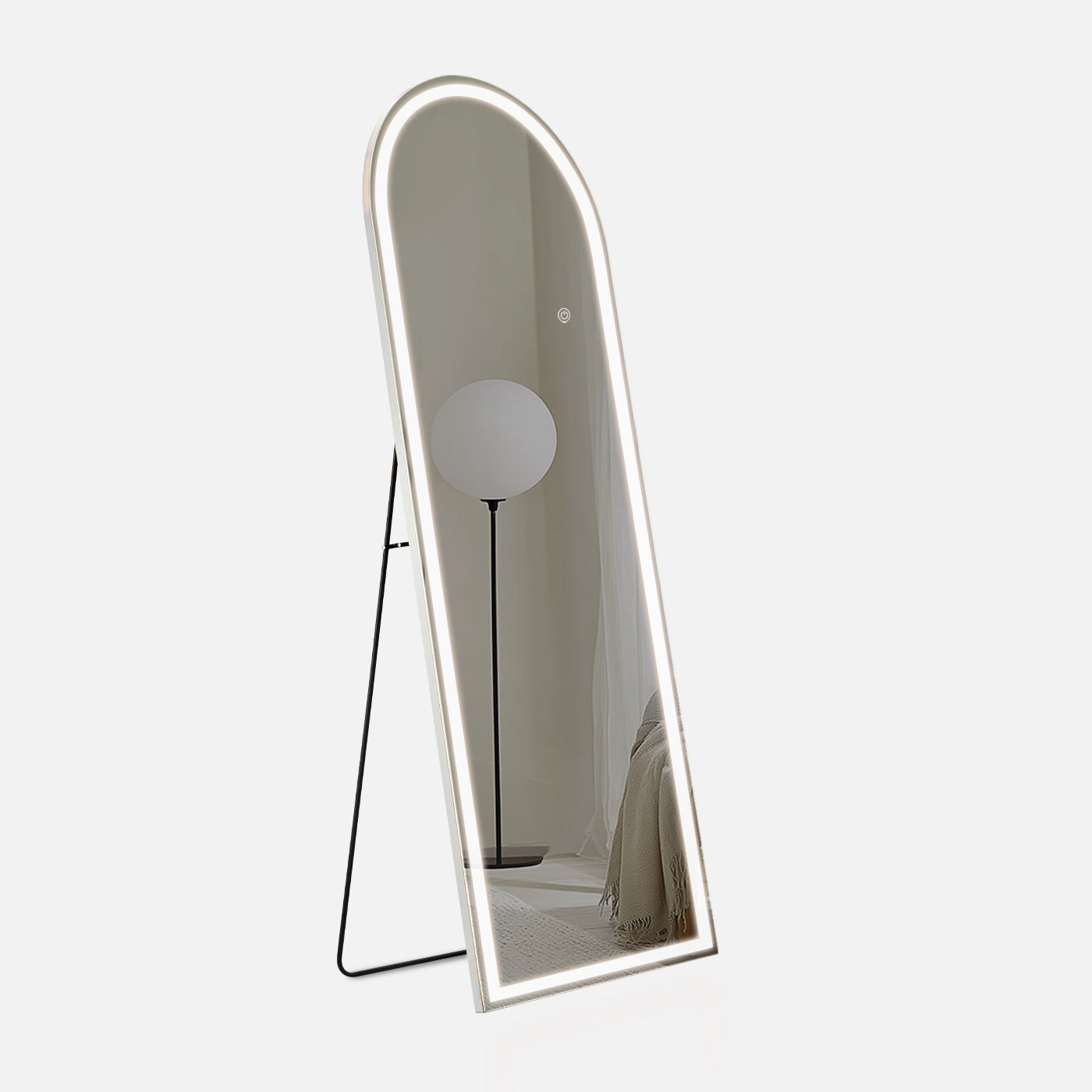 Sweetcrispy 3-Color LED Illuminated Mirror for Indoors