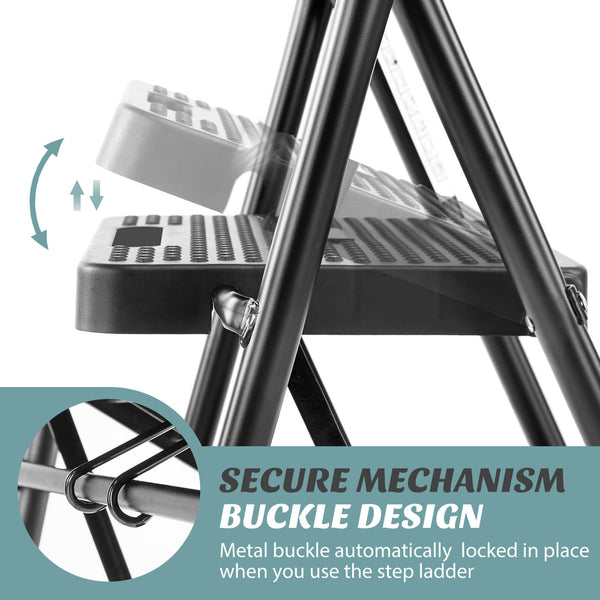 Sweetcrispy Anti-Slip Ladder for Accessing and Storing Items