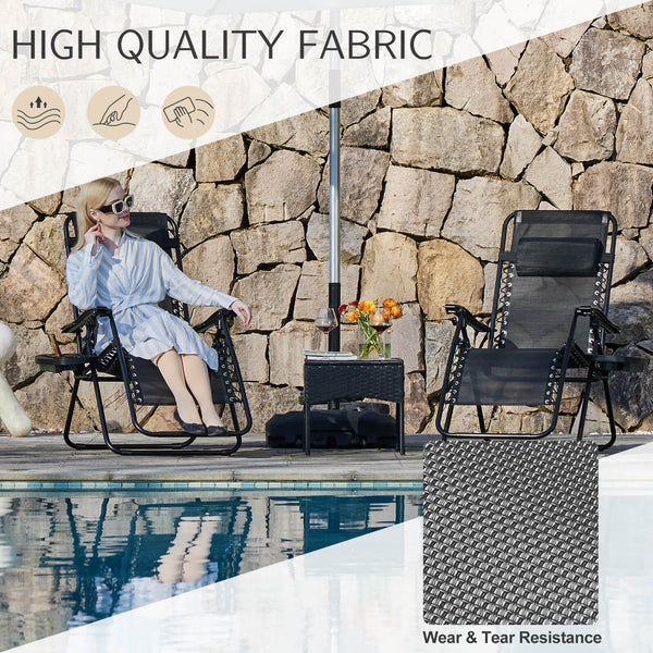 Sweetcrispy Portable Camping Lounge Chair（Set of 2）