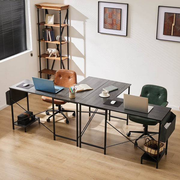 Sweetcrispy Play Table, L-Shape with Stand Side Pocket for Home
