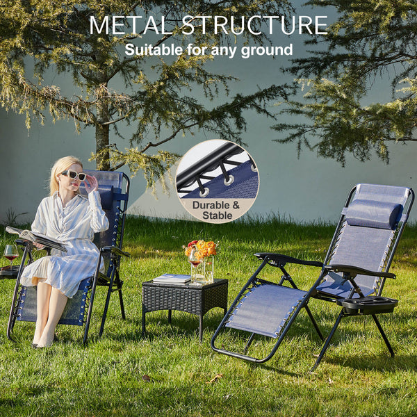 Sweetcrispy Portable Camping Lounge Chair（Set of 2）