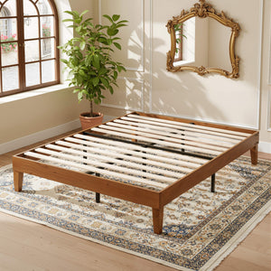 Sweetcrispy Basic Solid Wood Platform Bed Frame