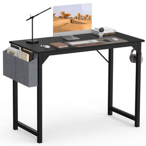 Sweetcrispy Computer Desk with Organizer for Office Bedroom