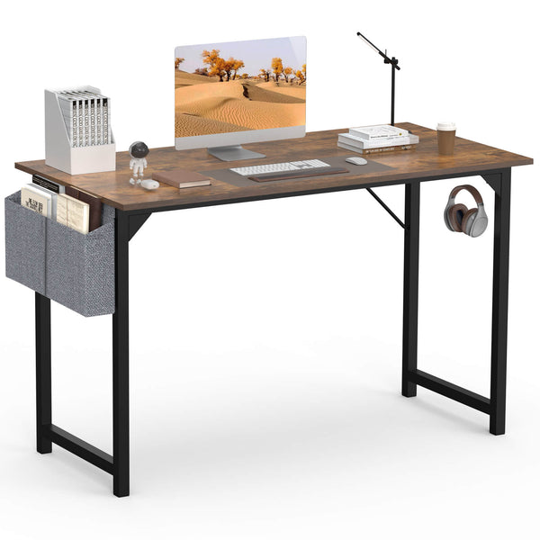 Sweetcrispy Computer Desk with Organizer for Office Bedroom