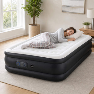 Sweetcrispy Portable Quick-Inflating Air Mattress for Outdoor