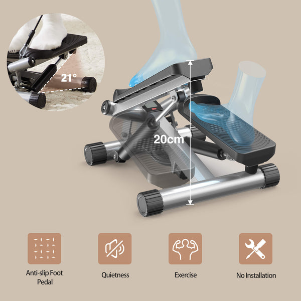 Edx Mini Home Resistance Stepper for Indoor Fitness