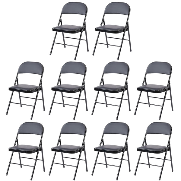 Sweetcrispy Leather Folding Chair for Events and Home Use
