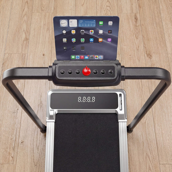 Sweetcrispy Portable Foldable Treadmill with Handrails