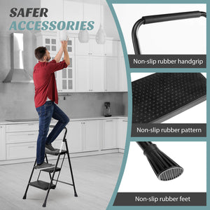 Sweetcrispy Anti-Slip Ladder for Accessing and Storing Items