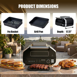 Sweetcrispy 3.7L Steak Maker, Electric Indoor Grill For BBQ Parties & Family Dinners
