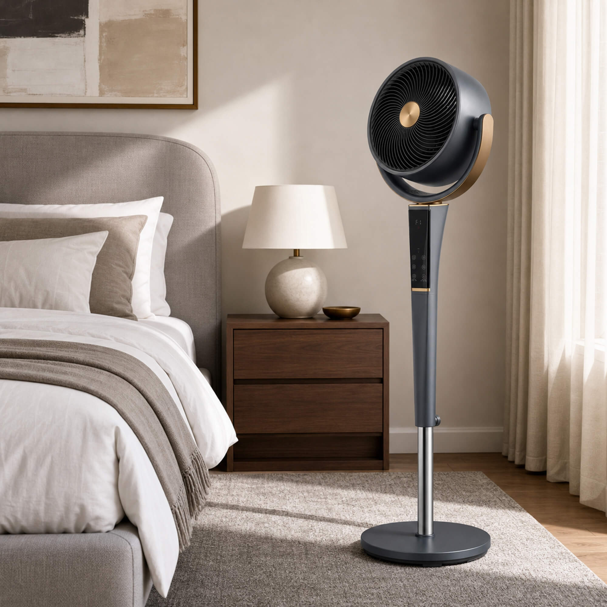 Sweetcrispy Smart Circulating Fan for Living Room
