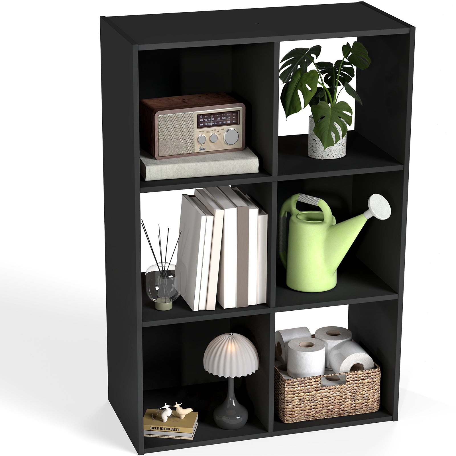 EDX Storage Organizer, Open Cube Storage Bookcase with 3 Removable Back Panels for Living Room, Bedroom & Office – EDX