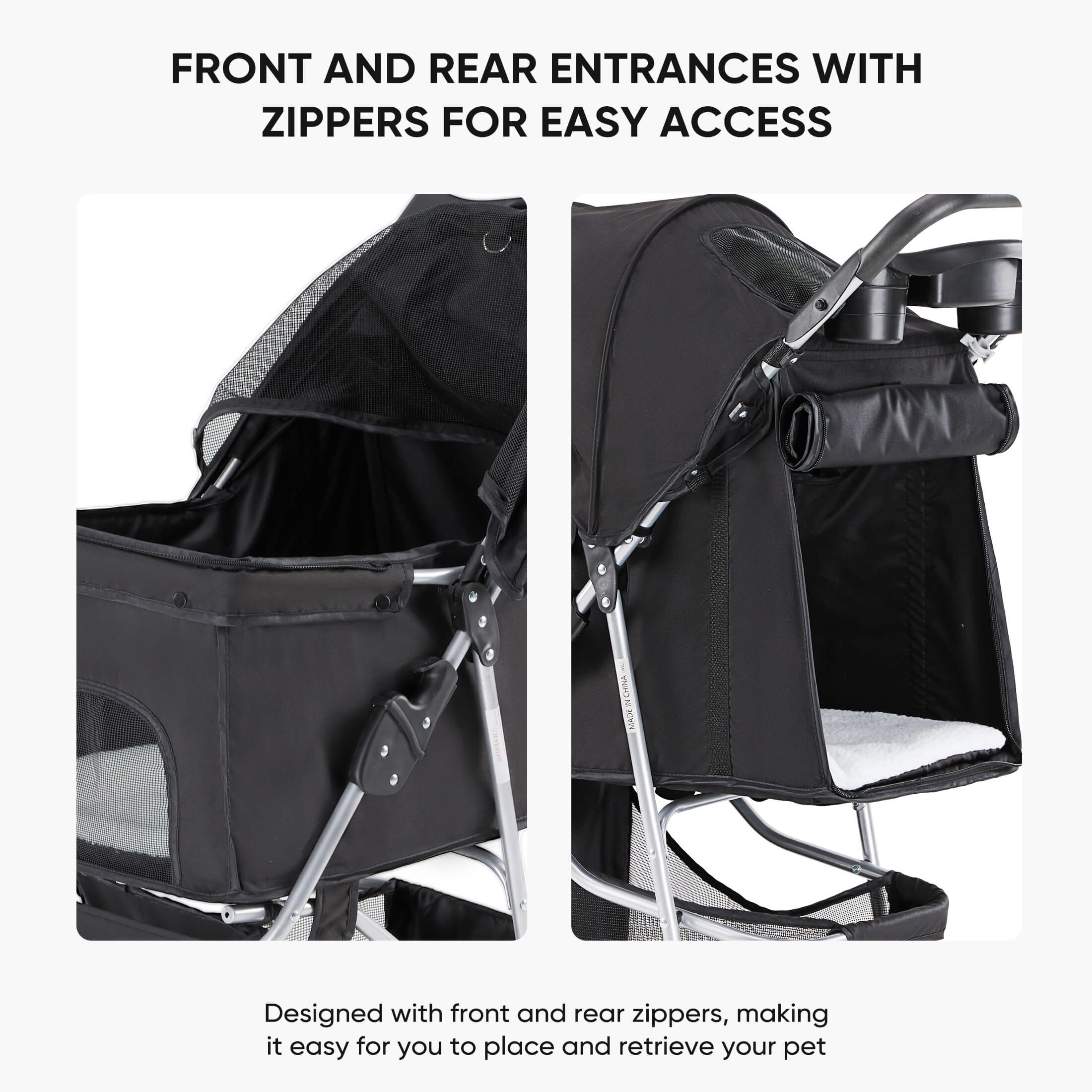 calipari dog stroller Sweetcrispy Foldable Pet Outdoor Stroller