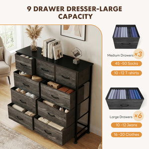 SWEETCRISPY Fabric Dresser, Storage Chest For Bedroom, Closet, Living Room, Hallway