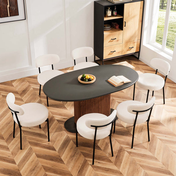 Sweetcrispy Dining Chair Set of 4 Soft Cushions for Dining Room