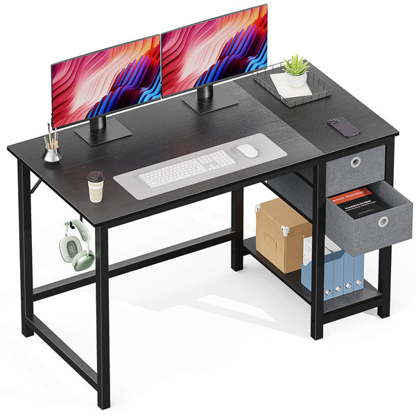 Sweetcrispy Computer Desk with Drawers for Bedroom Playroom