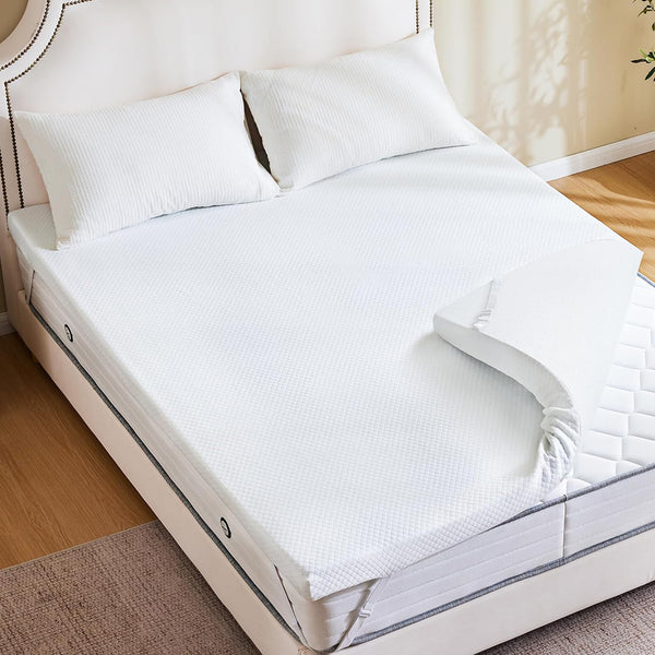 Sweetcrispy 3D Breathable Memory Foam Mattress Pad | Cool · Supportive · Easy Care