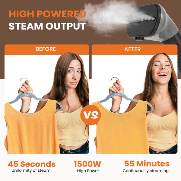 Sweetcrispy Vertical Steamer with Rollers for Home Use