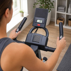 Sweetcrispy Magnetic Resistance-Type Quiet Home Exercise Bike with App Control