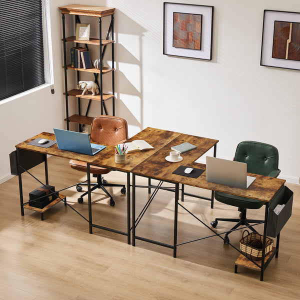 Sweetcrispy Play Table, L-Shape with Stand Side Pocket for Home