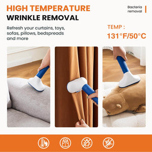 Sweetcrispy Vertical Steamer with Rollers for Home Use