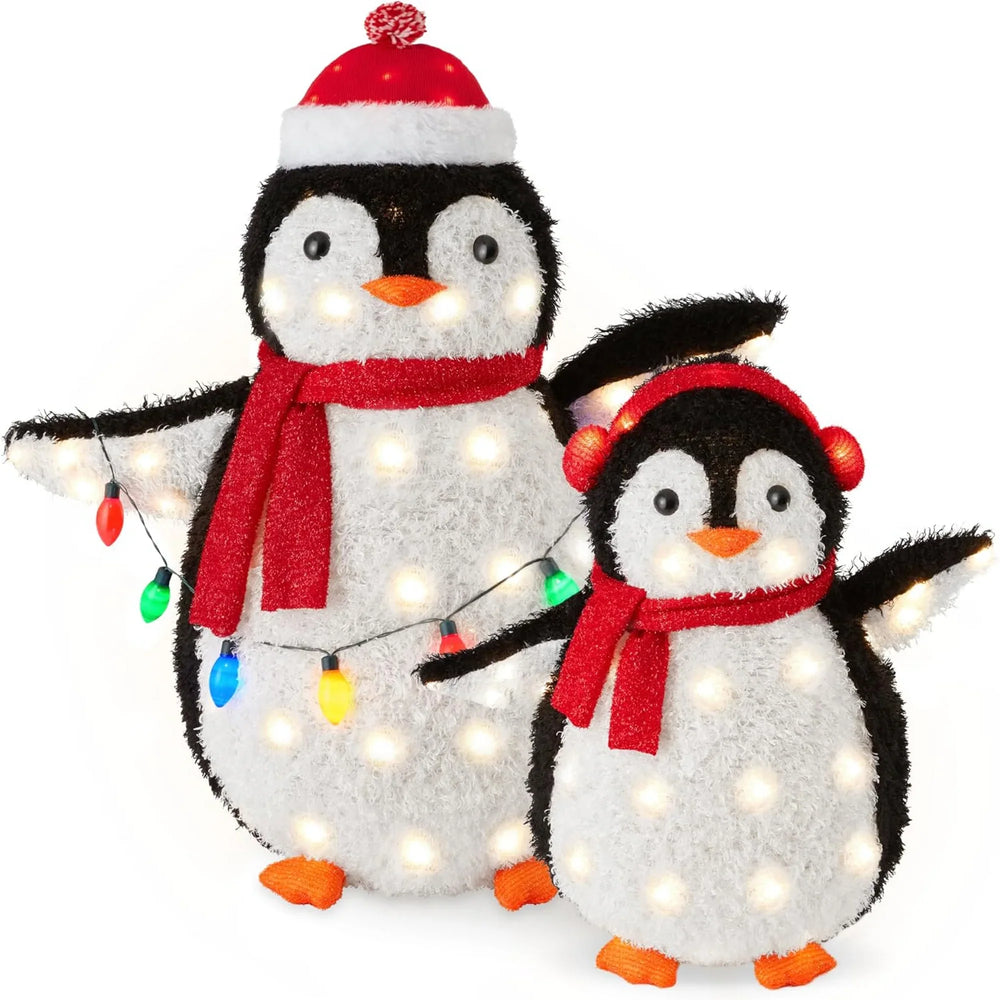 🎁 Sweetcrispy Lighted Penguin Set Outdoor Christmas Decoration (100% off)