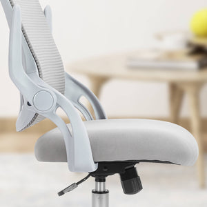 Sweetcrispy Office Chair with Wheels Reversible Armrests