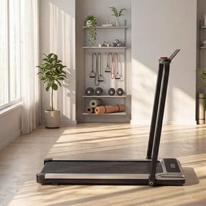 Sweetcrispy Portable Foldable Treadmill with Handrails