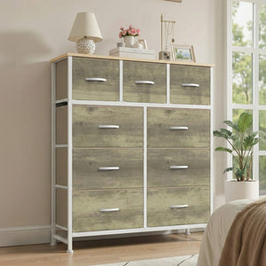 SWEETCRISPY Fabric Dresser, Storage Chest For Bedroom, Closet, Living Room, Hallway
