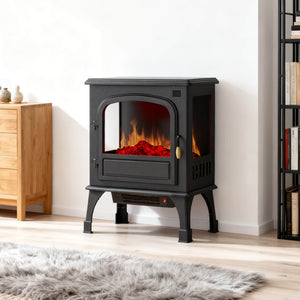 Sweetcrispy HearthGlow Twin Door Electric Fireplace for Indoor Use