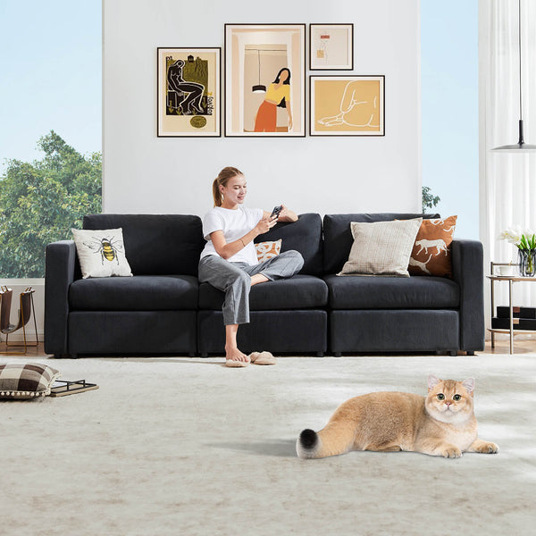 Sweetcrispy Convertible Combo Sofa Bed for Living Room