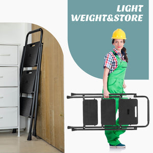 Sweetcrispy Anti-Slip Ladder for Accessing and Storing Items