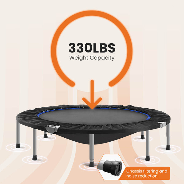 Sweetcrispy Mini Trampoline, Collapsible, Adult Exercise