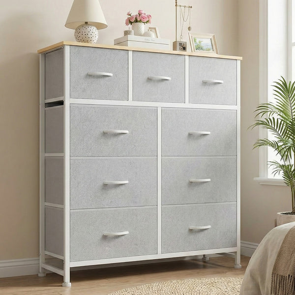 SWEETCRISPY Fabric Dresser, Storage Chest For Bedroom, Closet, Living Room, Hallway