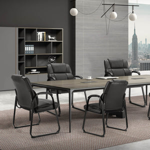 Sweetcrispy Reception Chair with Armrests for Meeting Rooms