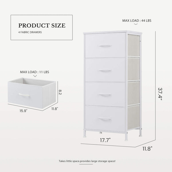 Sweetcrispy Chest of Drawers Space Saving for Bedroom