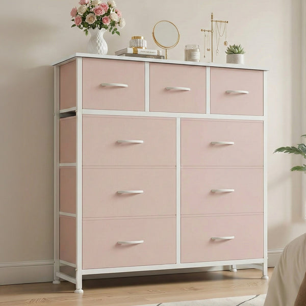 SWEETCRISPY Fabric Dresser, Storage Chest For Bedroom, Closet, Living Room, Hallway
