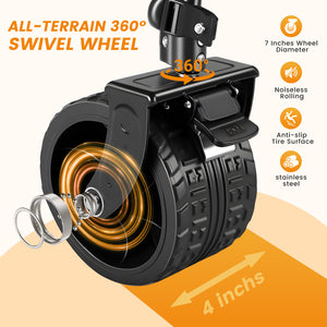Sweetcrispy HaulMaster 400L Folding Wagon Cart for Camping and Outdoor Use