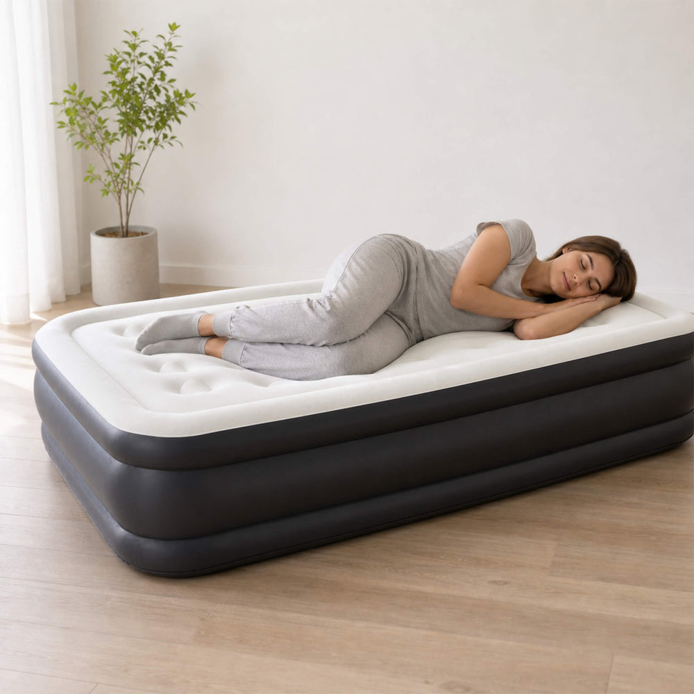 Sweetcrispy Portable Quick-Inflating Air Mattress for Outdoor