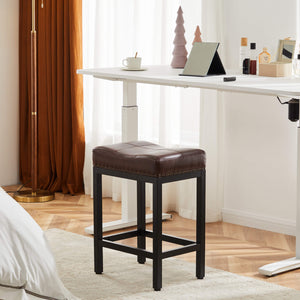 Sweetcrispy Saddle Bar Stool Soft Cushion for Dining Room
