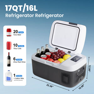 Sweetcrispy Smart Portable Car Refrigerator for Camping & Road Trips
