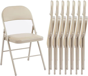 Sweetcrispy Leather Folding Chair for Events and Home Use