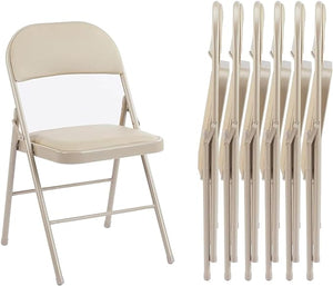 Sweetcrispy Leather Folding Chair for Events and Home Use